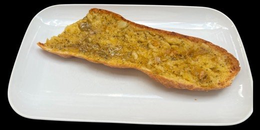 Knoblibrot auf einem weissen Teller, frisch aus dem Ofen.